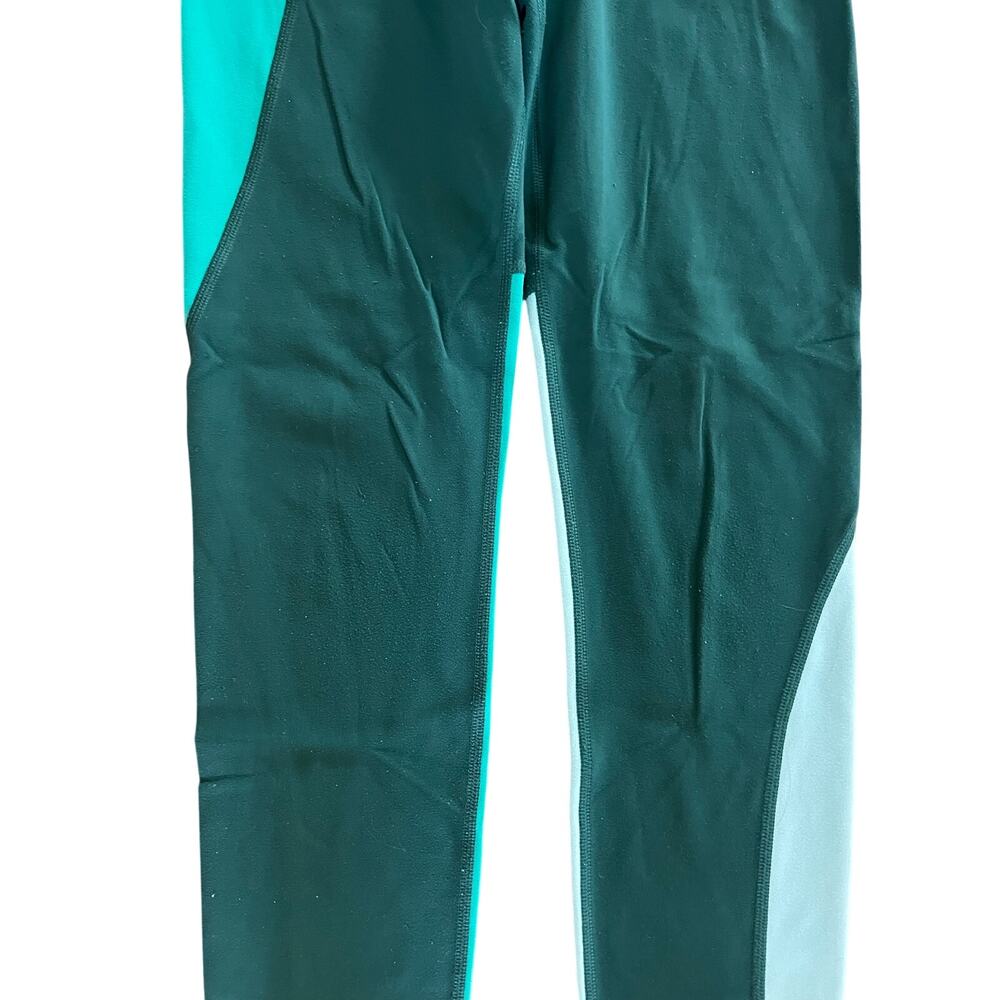Athleta Elation Asym Colorblock 7/8 Tights in Dragonfly Green, S - Picture 6 of 6
